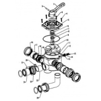 Ротор переключения потока с прокладкой вентиля CP1.5",T1.5",S1.5" POOL KING/01-0109-0110/