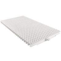 Переливная решетка Aquaviva TG-03 Grift Claw с центральным соединением 245x25 мм (белая)