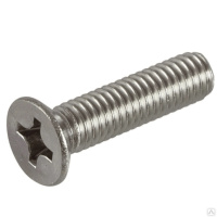 Винт с потайной головкой и крестообразным шлицем нерж. сталь, M5x50 мм DIN 965 H А2