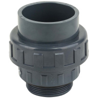 Муфта ПВХ Kripsol разборная с наружной резьбой EHM20 63.C, диаметр 63мм. х 2"