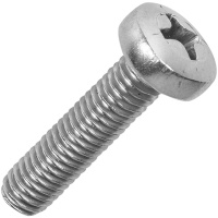 Винт с полуцилиндрической головкой и крестообразным шлицем нержавеющая сталь, M5x50 мм DIN 7985 H