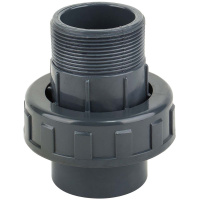 Муфта ПВХ Kripsol разборная с наружной резьбой EHM30 50.C, диаметр 50мм. х 1-1/2"