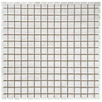 Мозаика стеклянная AquaViva YF-MSLM01 белая