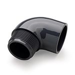 Угольник 90гр. с наружн. Резьбой д.63 Hidroten